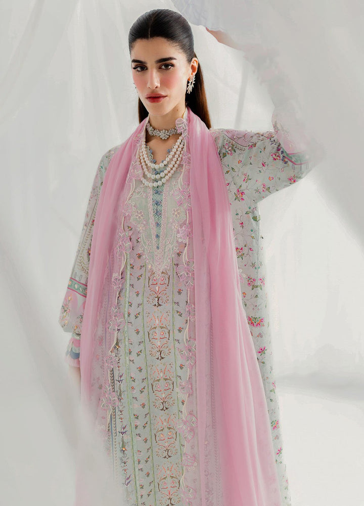 Qalamkar Embroidered Silk Suits Unstitched 3 Piece QLM25LS D-07 Ida - Festive Collection