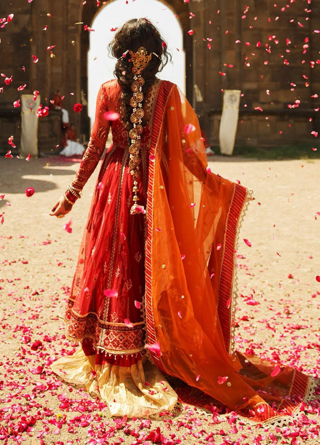 Qalamkar Embroidered Net Suits Unstitched 3 Piece QLM21F 01 - Festive Collection