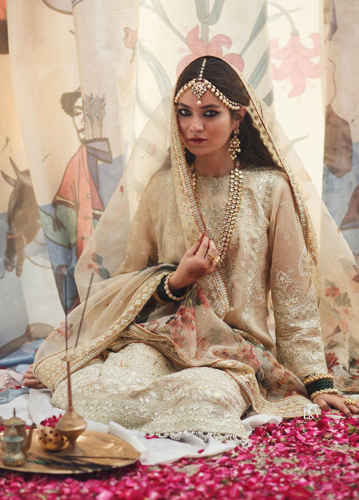 Qalamkar Embroidered Organza Suits Unstitched 3 Piece QLM21F 03 - Festive Collection