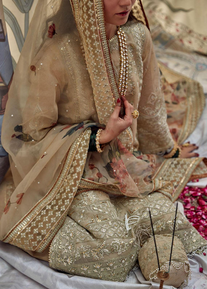 Qalamkar Embroidered Organza Suits Unstitched 3 Piece QLM21F 03 - Festive Collection