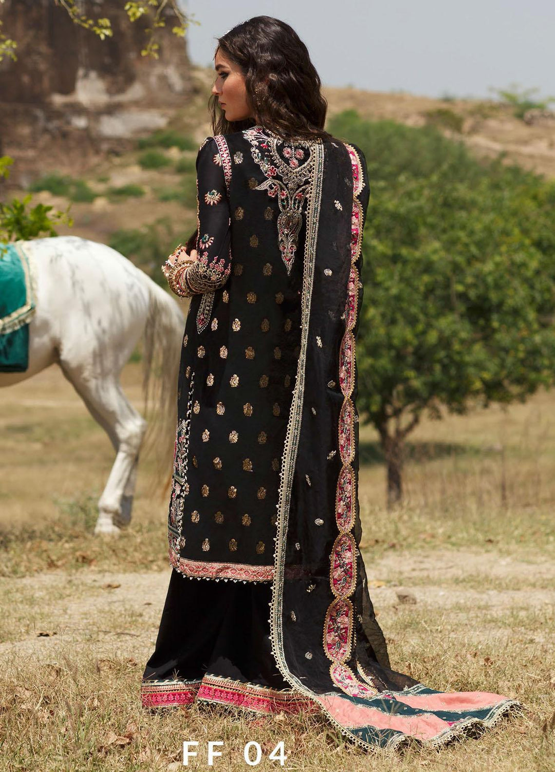 Qalamkar Embroidered Cotton Silk Suits Unstitched 3 Piece QLM21F 04 - Festive Collection