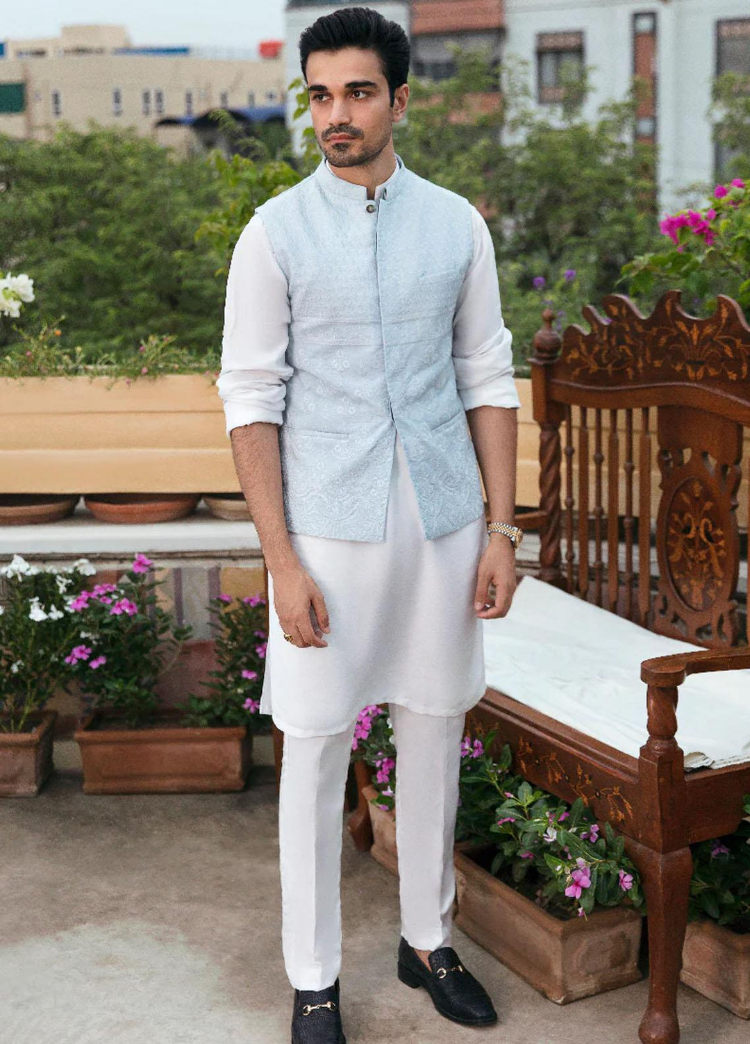 Qalamkar  Festive Kurta Pajama for Men -  QL22KHM MK-04