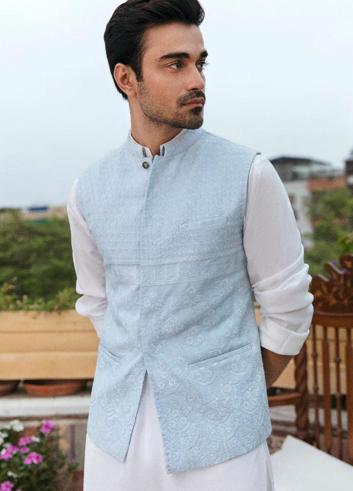 Qalamkar  Festive Waistcoat for Men -  QL22KHM MKW-07 WAISTCOAT