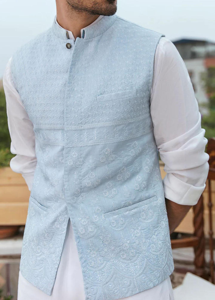 Qalamkar  Festive Waistcoat for Men -  QL22KHM MKW-07 WAISTCOAT