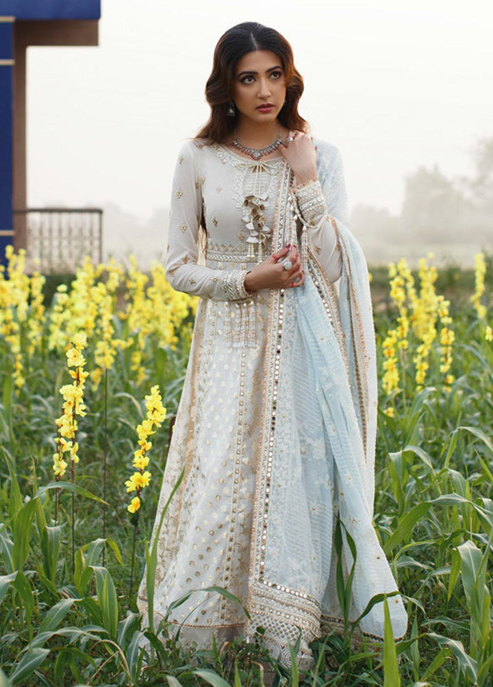 Qalamkar Embroidered Lawn Suits Unstitched 3 Piece QLM21LF FX-03 - Luxury Collection