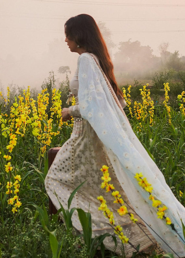 Qalamkar Embroidered Lawn Suits Unstitched 3 Piece QLM21LF FX-03 - Luxury Collection