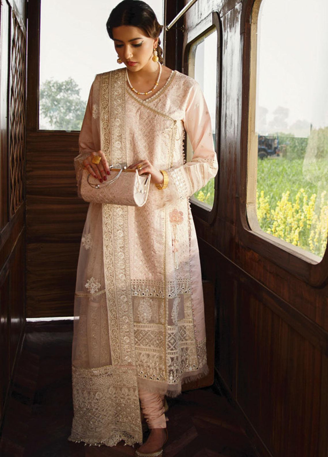 Qalamkar Embroidered Lawn Suits Unstitched 3 Piece QLM21LF FX-06 - Luxury Collection