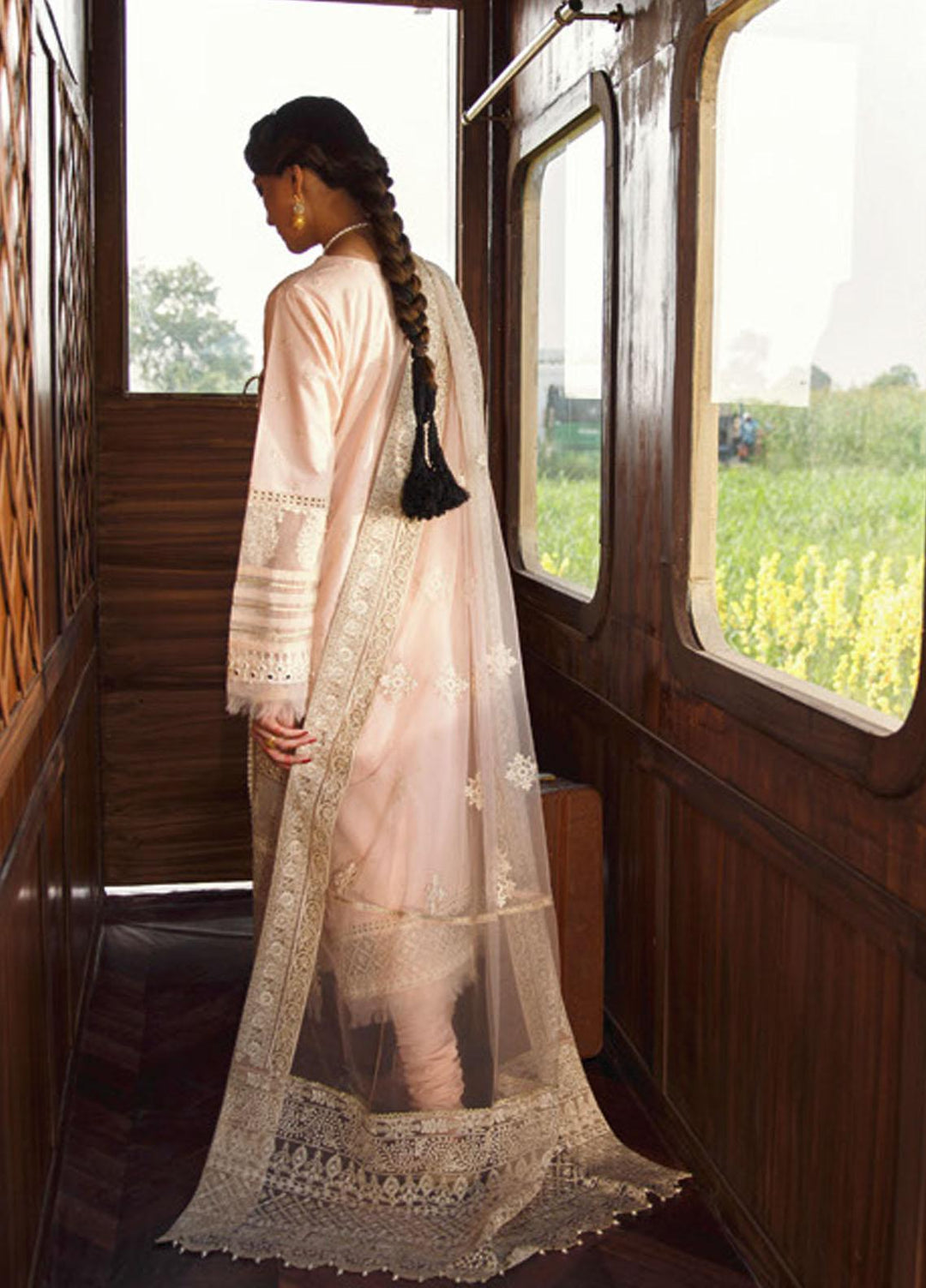 Qalamkar Embroidered Lawn Suits Unstitched 3 Piece QLM21LF FX-06 - Luxury Collection