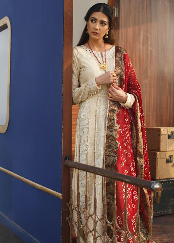 Qalamkar Embroidered Lawn Suits Unstitched 3 Piece QLM21LF FX-07 - Luxury Collection