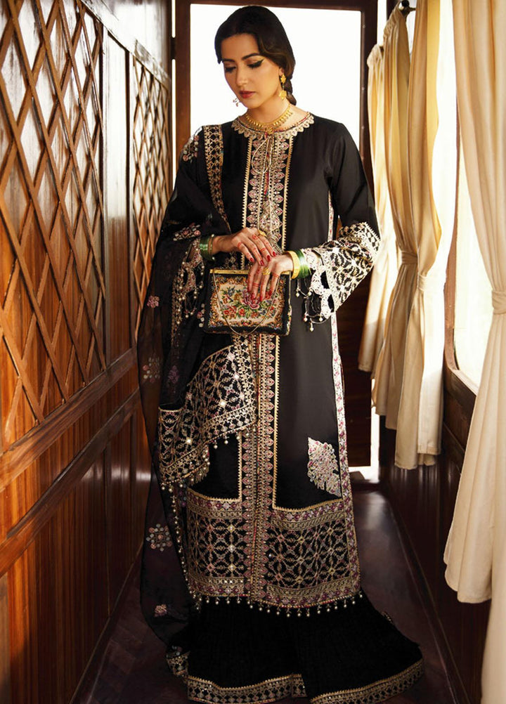 Qalamkar Embroidered Lawn Suits Unstitched 3 Piece QLM21LF FX-08 - Luxury Collection
