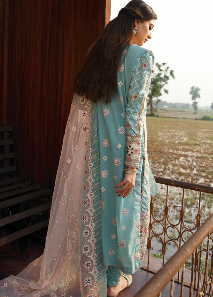 Qalamkar Embroidered Lawn Suits Unstitched 3 Piece QLM21LF FX-09 - Luxury Collection