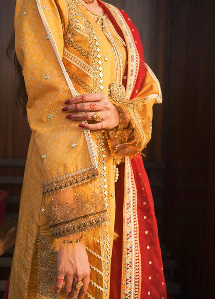 Qalamkar Embroidered Lawn Suits Unstitched 3 Piece QLM21LF FX-10 - Luxury Collection