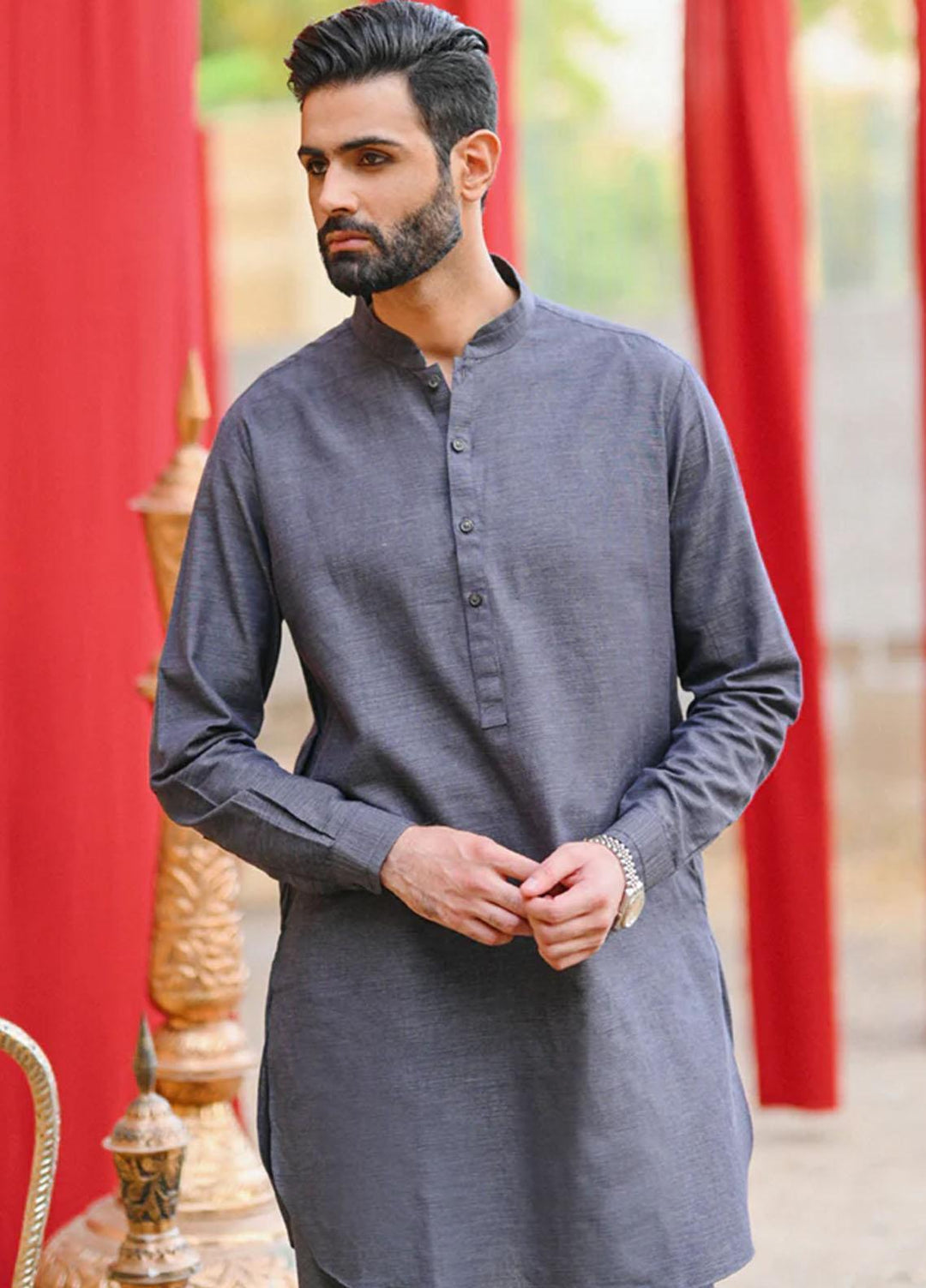 Qalamkar  Festive Kurta Pajama for Men -  QL22WM G-01