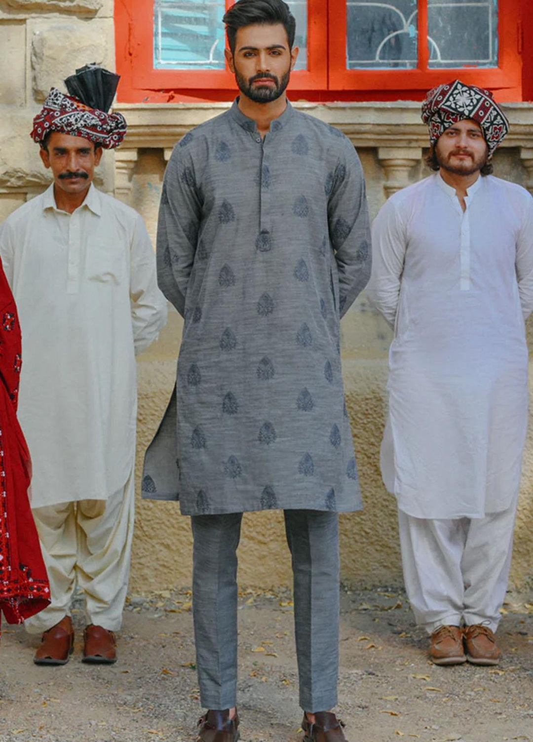 Qalamkar  Festive Kurta Pajama for Men -  QL22WM G-03