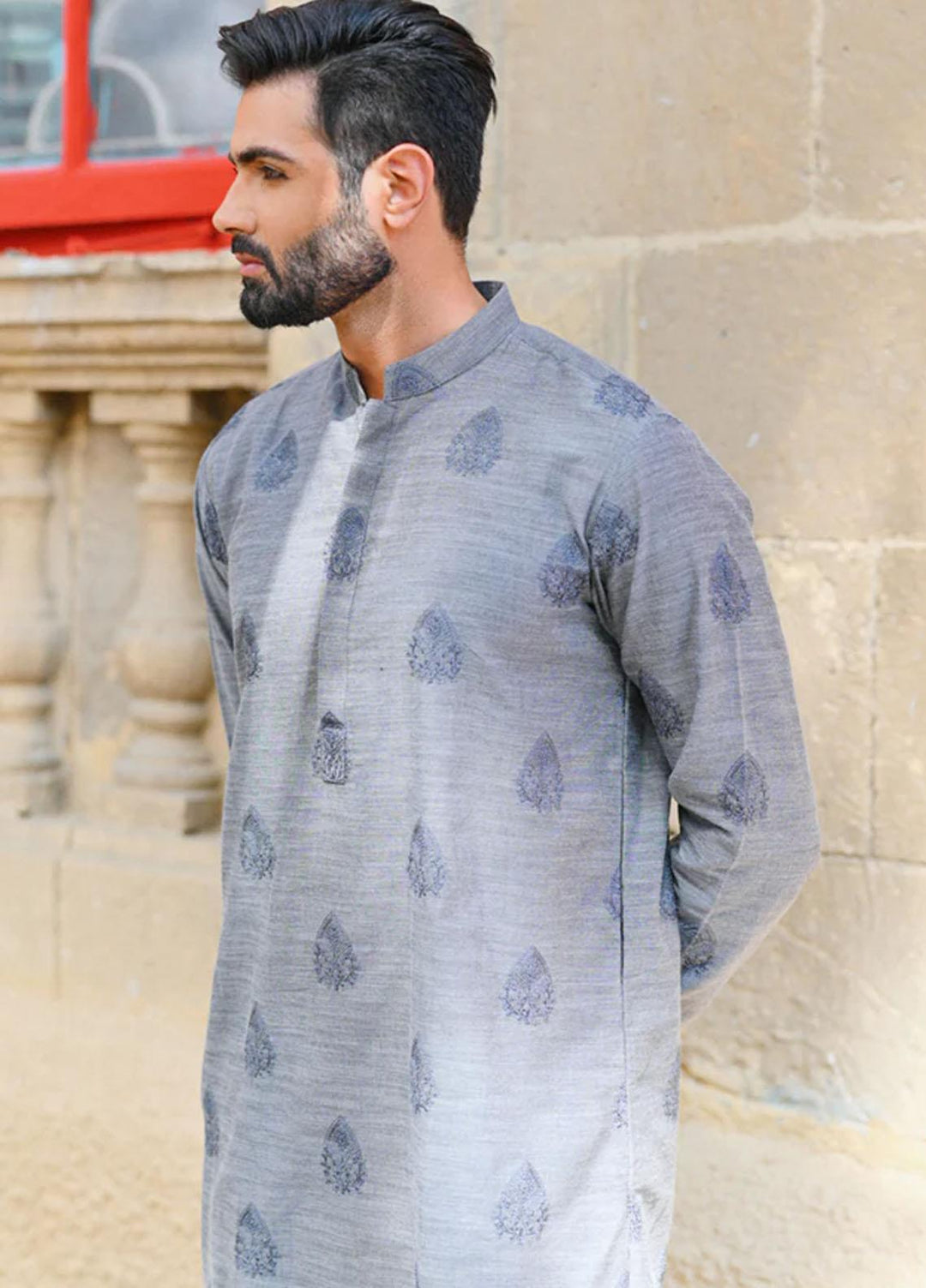 Qalamkar  Festive Kurta Pajama for Men -  QL22WM G-03