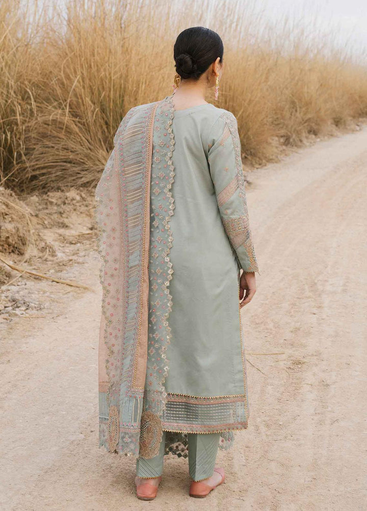 Marahil By Qalamkar Embroidered Lawn Suits Unstitched 3 Piece QLM22M SS-01 Sahar - Luxury Collection