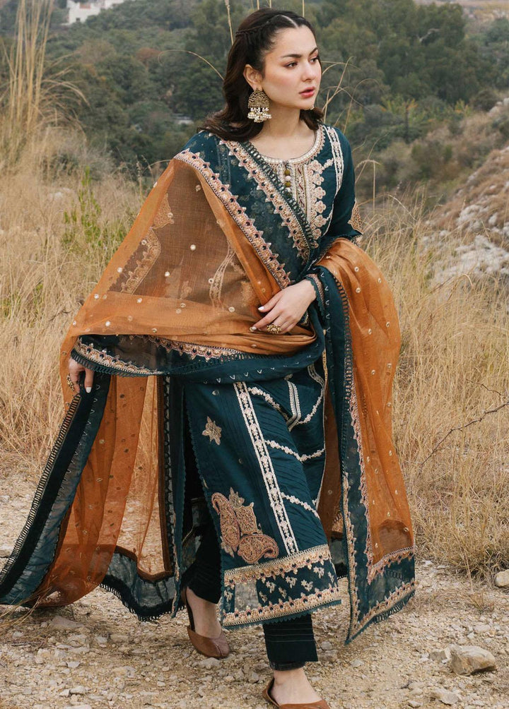 Marahil By Qalamkar Embroidered Lawn Suits Unstitched 3 Piece QLM22M SS-02 Rawa - Luxury Collection