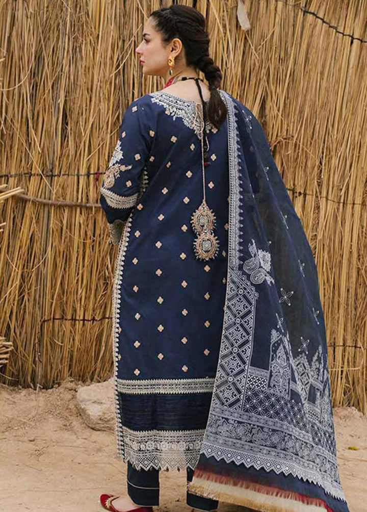 Marahil By Qalamkar Embroidered Lawn Suits Unstitched 3 Piece QLM22M SS-03 Rua - Luxury Collection