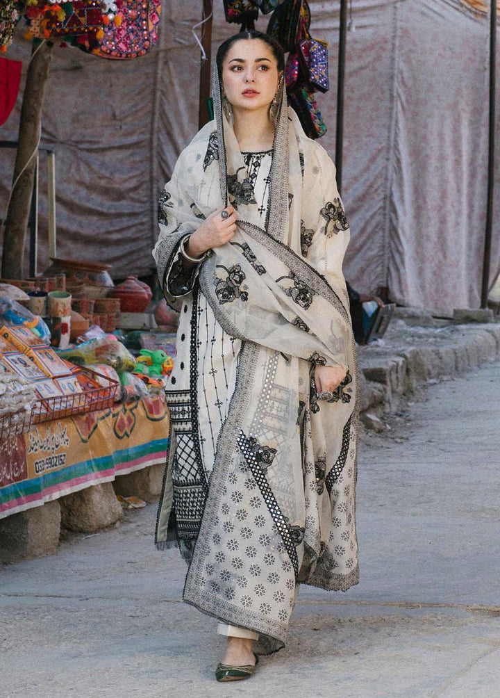 Marahil By Qalamkar Embroidered Lawn Suits Unstitched 3 Piece QLM22M SS-05 Aabroo - Luxury Collection