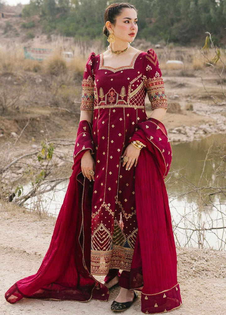 Marahil By Qalamkar Embroidered Lawn Suits Unstitched 3 Piece QLM22M SS-07 Leila - Luxury Collection