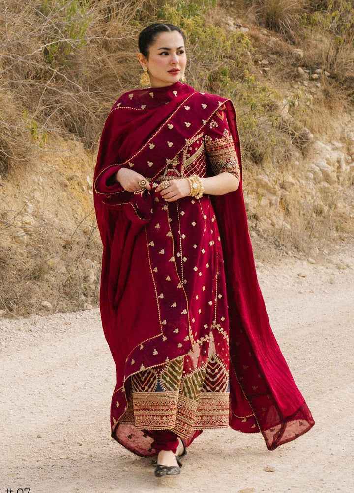 Marahil By Qalamkar Embroidered Lawn Suits Unstitched 3 Piece QLM22M SS-07 Leila - Luxury Collection