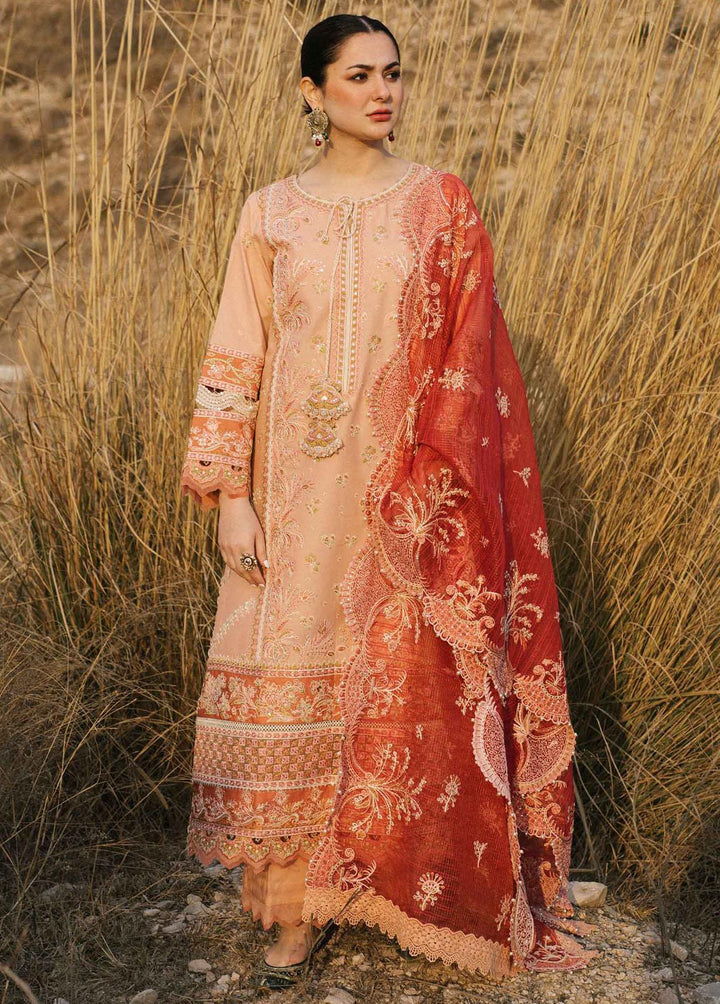 Marahil By Qalamkar Embroidered Lawn Suits Unstitched 3 Piece QLM22M SS-08 Sefa - Luxury Collection