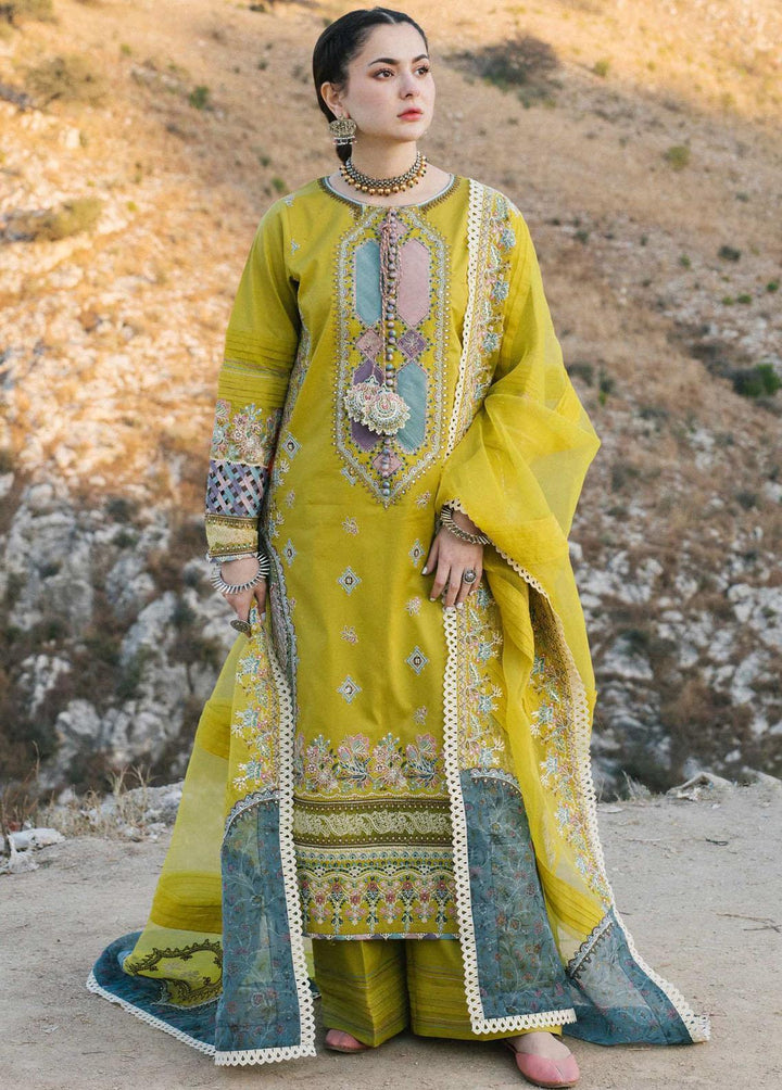 Marahil By Qalamkar Embroidered Lawn Suits Unstitched 3 Piece QLM22M SS-10 Noran - Luxury Collection