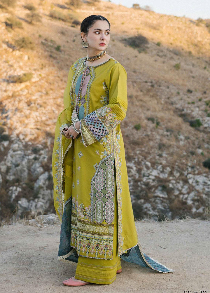 Marahil By Qalamkar Embroidered Lawn Suits Unstitched 3 Piece QLM22M SS-10 Noran - Luxury Collection