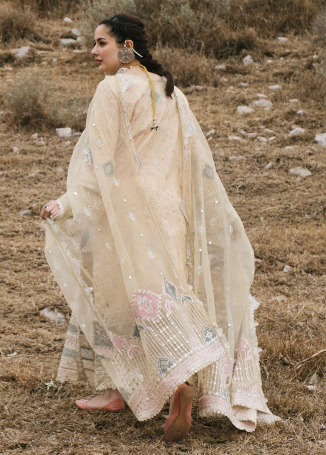 Marahil By Qalamkar Embroidered Lawn Suits Unstitched 3 Piece QLM22M SS-14 Sehrab - Luxury Collection