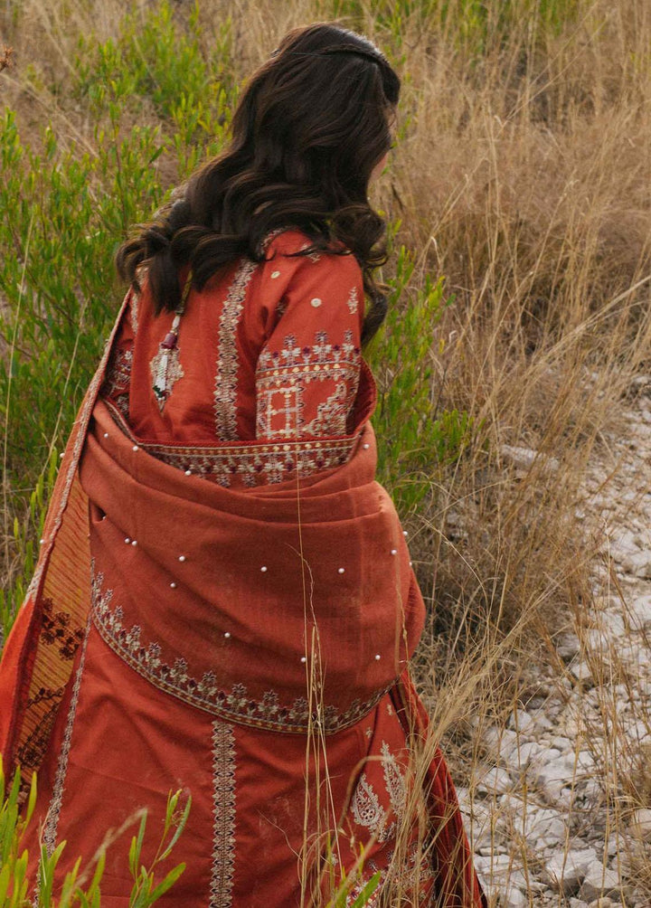 Marahil By Qalamkar Embroidered Lawn Suits Unstitched 3 Piece QLM22M SS-15 Parishey - Luxury Collection