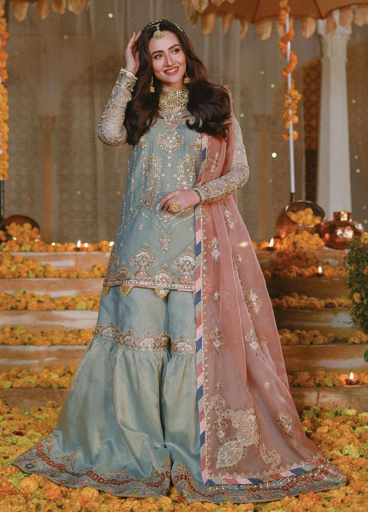 Mastani By Qalamkar Embroidered  Suits Unstitched 3 Piece QLM23M MT-04 Resham - Luxury Formal Collection