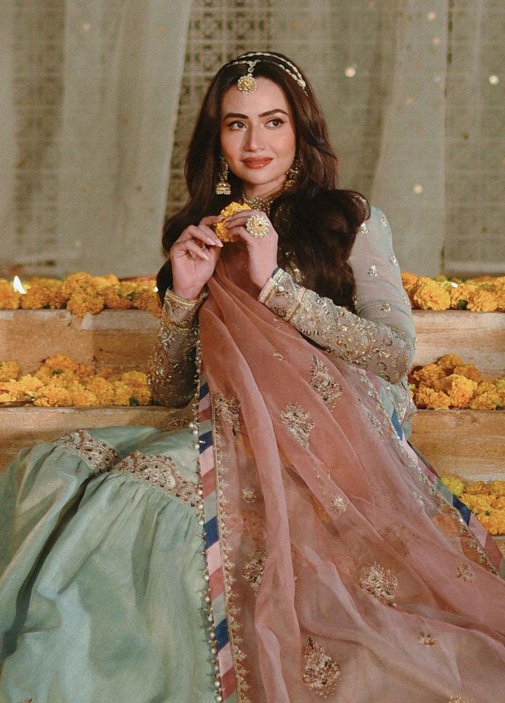 Mastani By Qalamkar Embroidered  Suits Unstitched 3 Piece QLM23M MT-04 Resham - Luxury Formal Collection