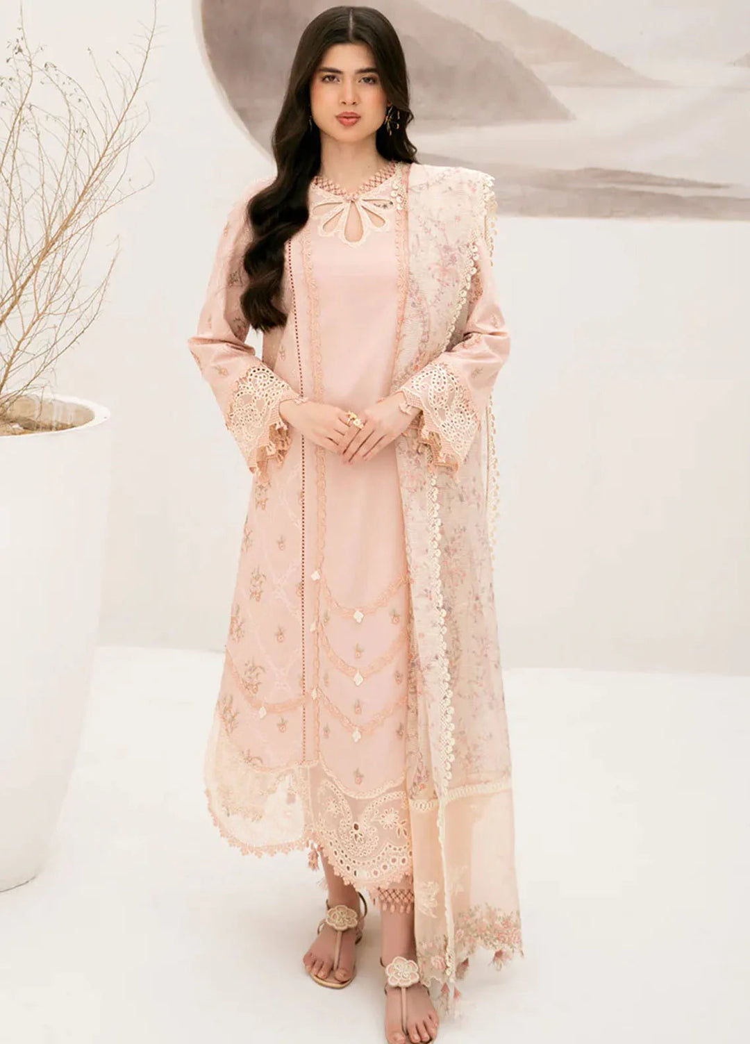 Qalamkar Pret Casual Lawn 3 Piece Suit NM-03 Stella