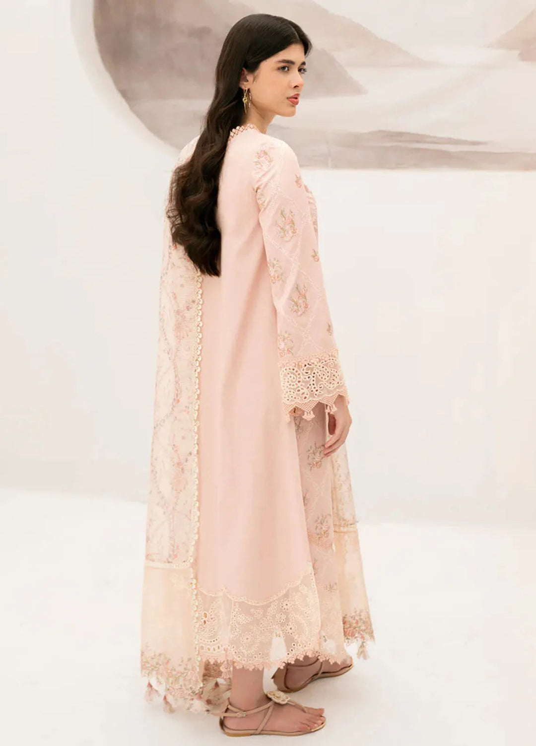 Qalamkar Pret Casual Lawn 3 Piece Suit NM-03 Stella