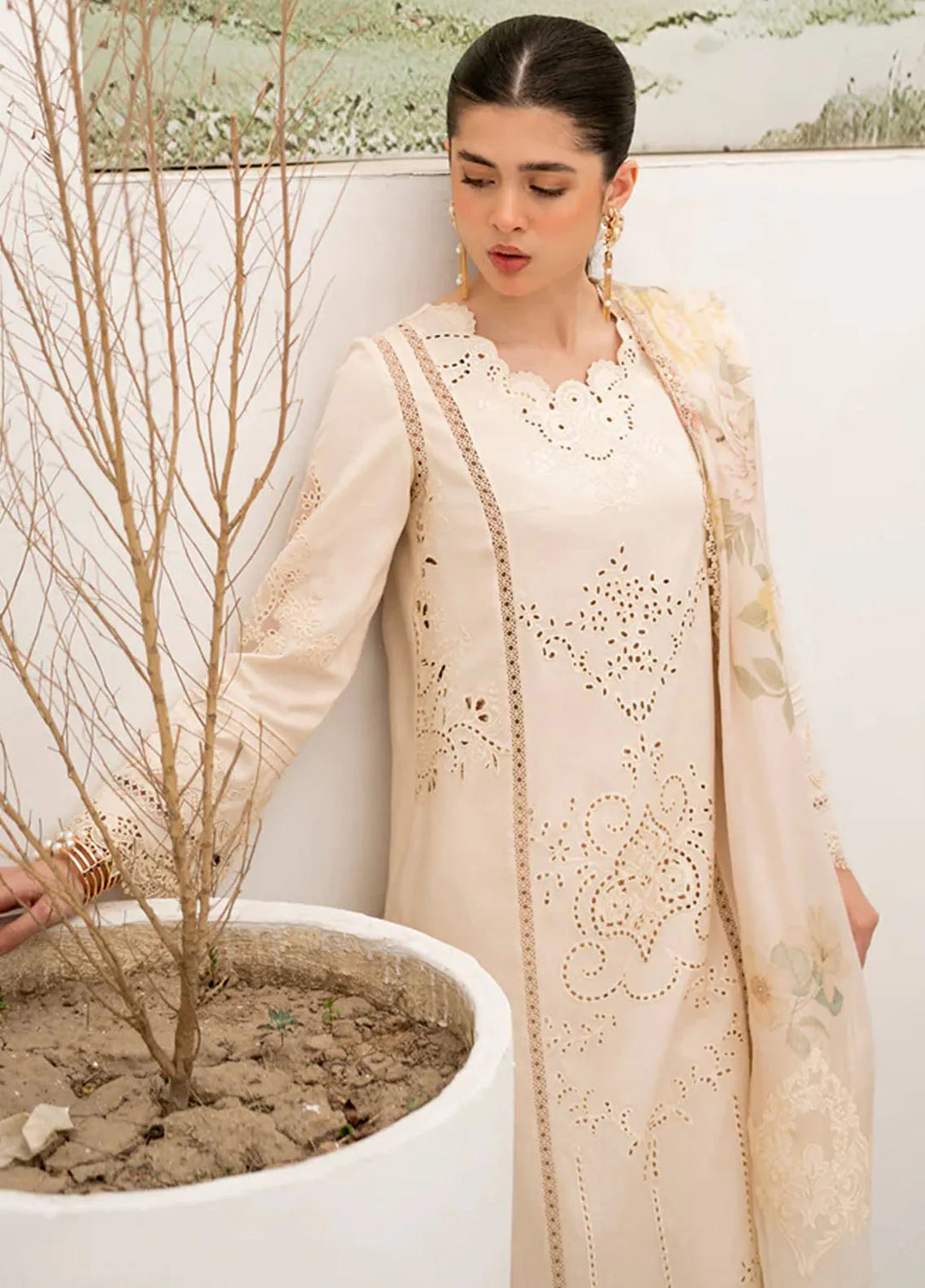 Qalamkar Pret Casual Lawn 3 Piece Suit NM-05 Lila