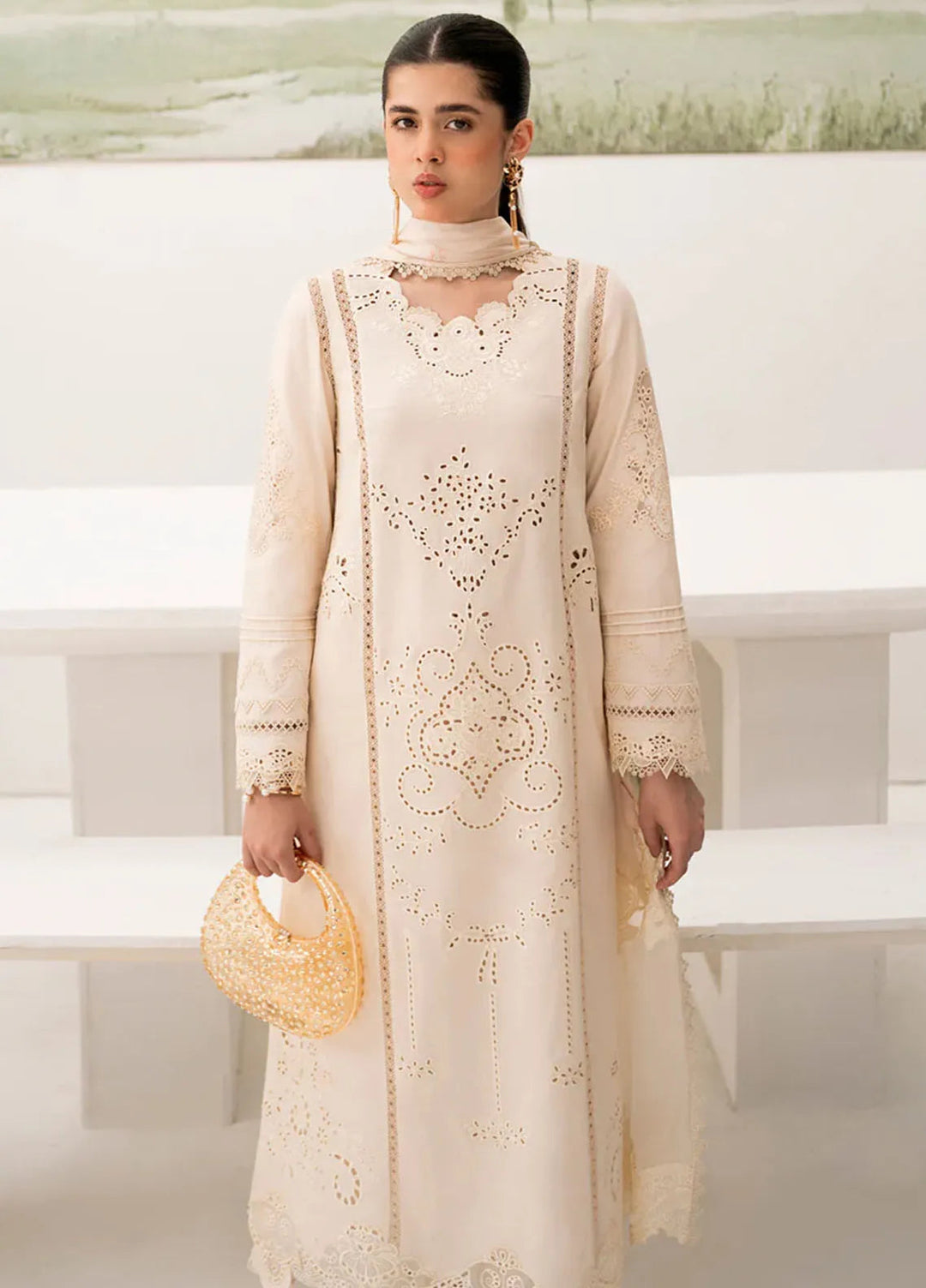 Qalamkar Pret Casual Lawn 3 Piece Suit NM-05 Lila