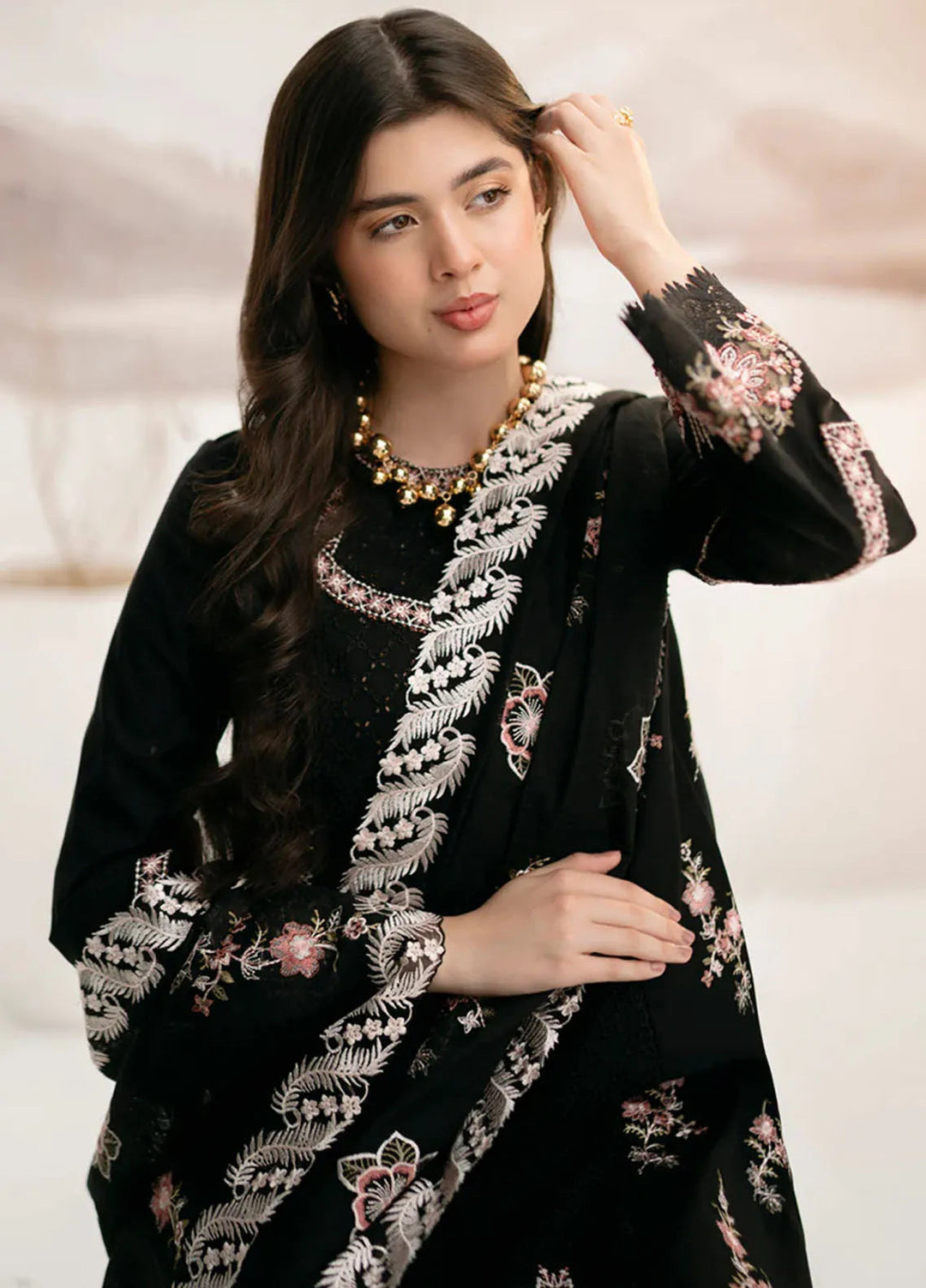 Qalamkar Pret Casual Lawn 3 Piece Suit NM-08 Nara