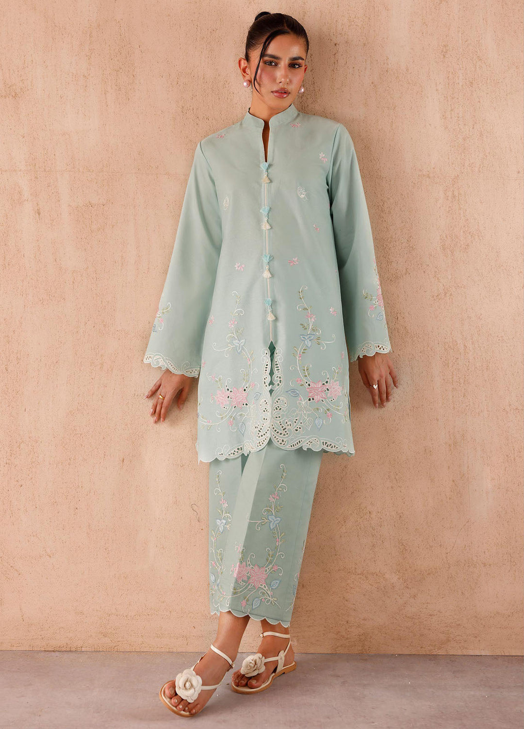 Qalamkar Pret Embroidered Jacquard 2 Piece Suit EP-06 Juni