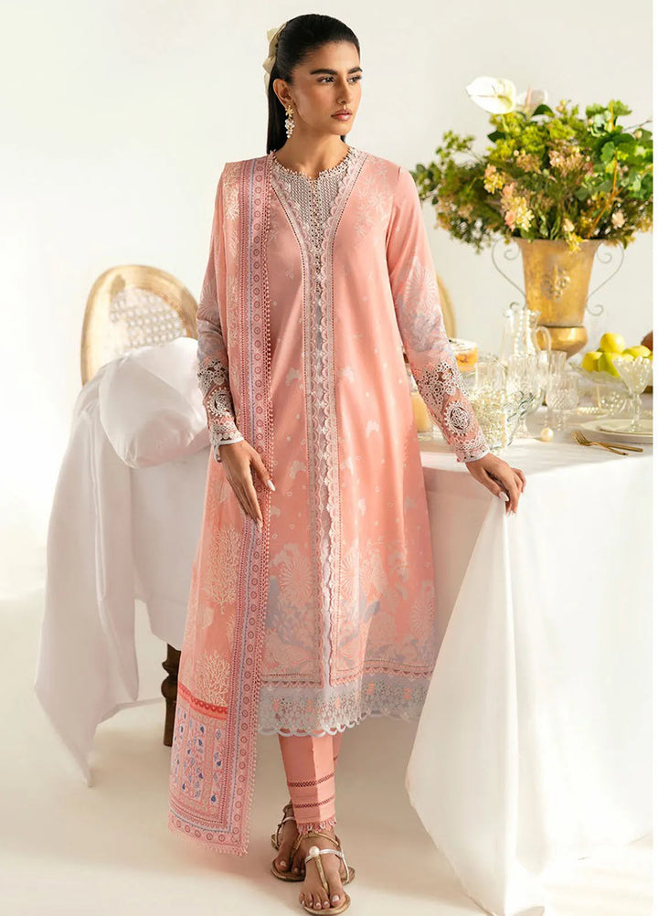 Qalamkar Printed Lawn Suits Unstitched 3 Piece QLM25UL Aroha PQ-2 B - Summer Collection