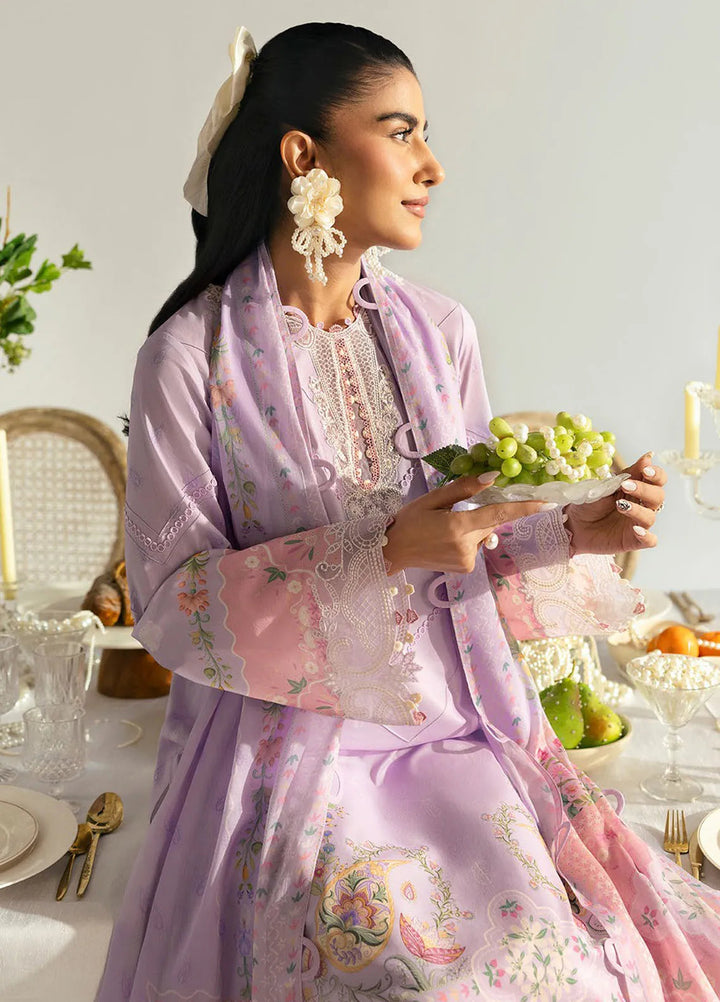 Qalamkar Printed Lawn Suits Unstitched 3 Piece QLM25UL Isla PQ-5B - Summer Collection