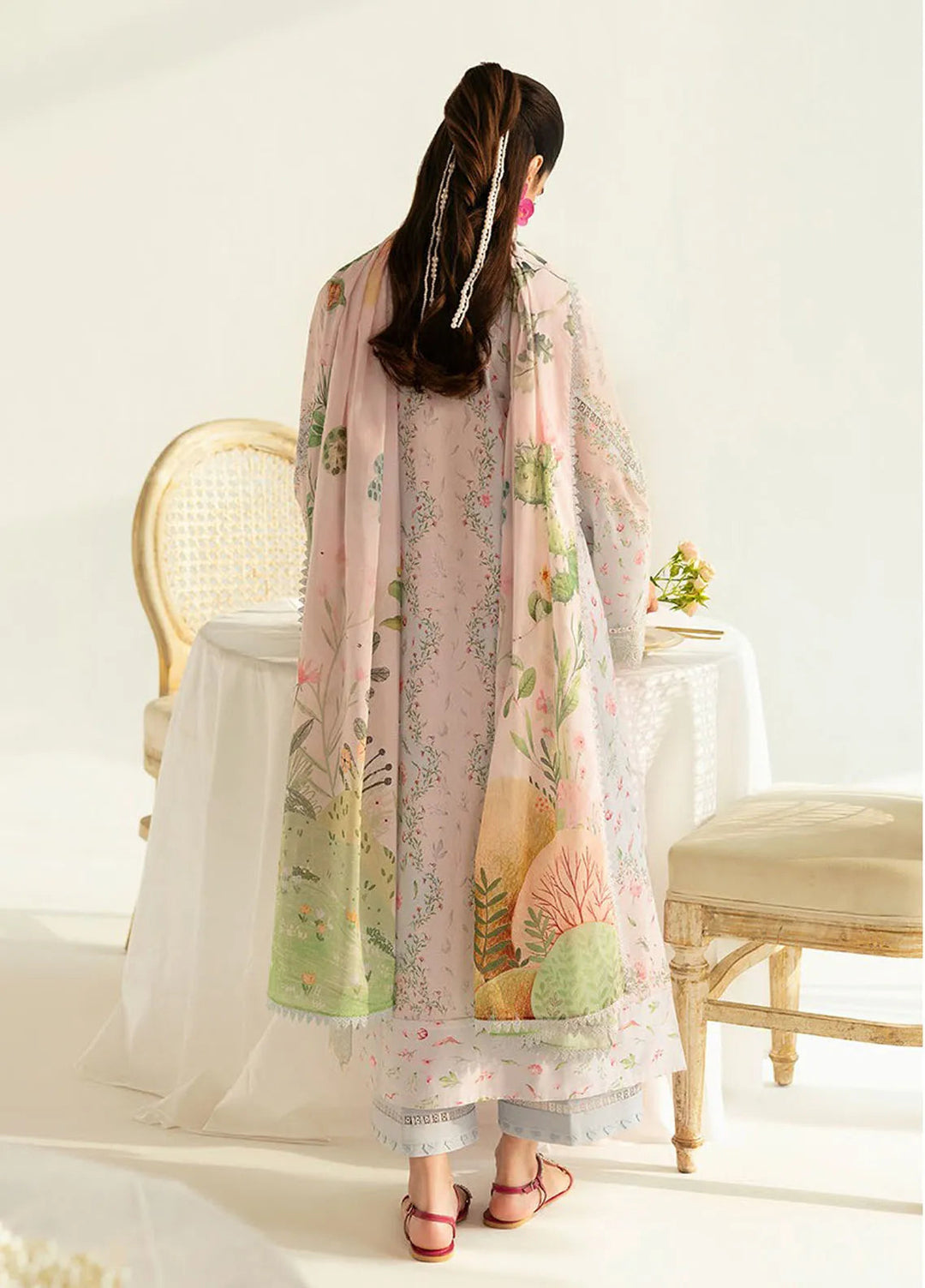 Qalamkar Printed Lawn Suits Unstitched 3 Piece QLM25UL Jane PQ-7B - Summer Collection