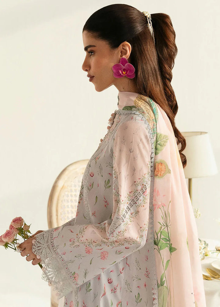 Qalamkar Printed Lawn Suits Unstitched 3 Piece QLM25UL Jane PQ-7B - Summer Collection