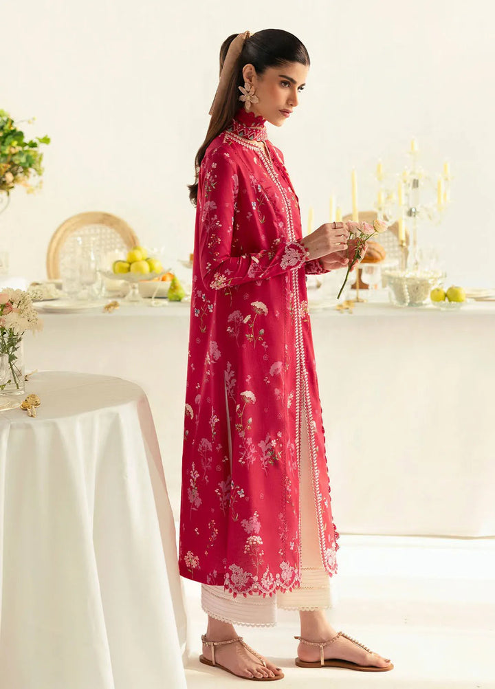 Qalamkar Printed Lawn Suits Unstitched 3 Piece QLM25UL Kiara PQ-8A - Summer Collection