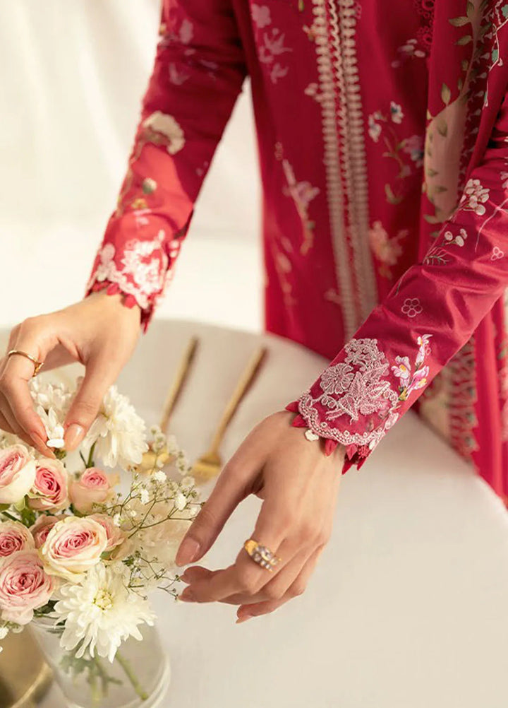 Qalamkar Printed Lawn Suits Unstitched 3 Piece QLM25UL Kiara PQ-8A - Summer Collection