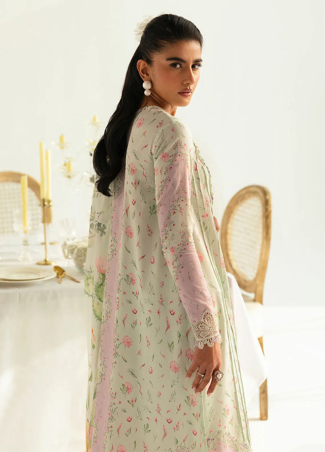 Qalamkar Printed Lawn Suits Unstitched 3 Piece QLM25UL Lira PQ-7A - Summer Collection