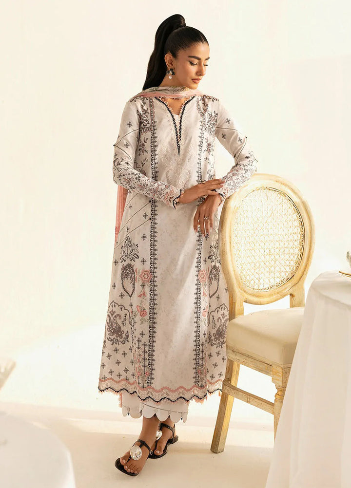 Qalamkar Printed Lawn Suits Unstitched 3 Piece QLM25UL Lyra PQ-9A - Summer Collection