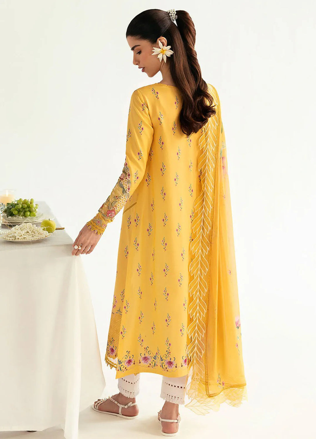 Qalamkar Printed Lawn Suits Unstitched 3 Piece QLM25UL Mher PQ-3B - Summer Collection