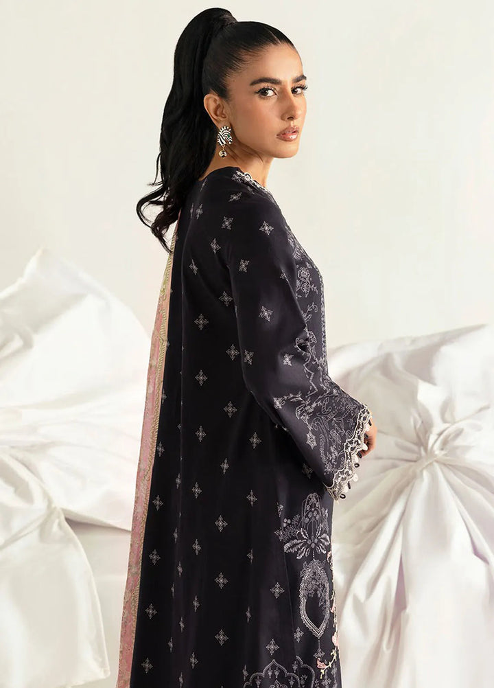 Qalamkar Printed Lawn Suits Unstitched 3 Piece QLM25UL Nora PQ-9B - Summer Collection