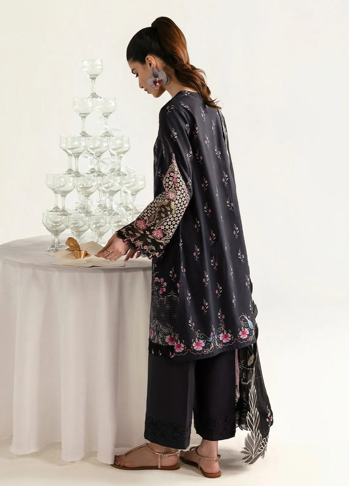 Qalamkar Printed Lawn Suits Unstitched 3 Piece QLM25UL Rida PQ-3 A - Summer Collection