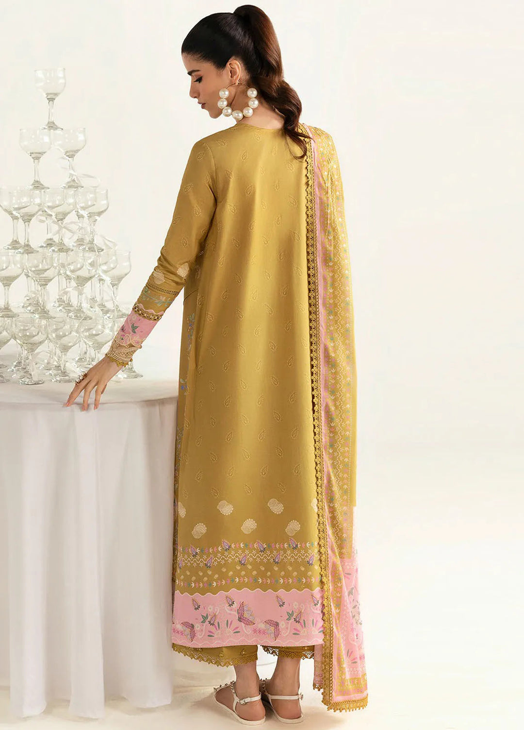 Qalamkar Printed Lawn Suits Unstitched 3 Piece QLM25UL Sian PQ-5A - Summer Collection